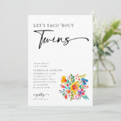タコ'Bourツインズフローラフィエスタベイビーシャワー 招待状 (スタンド正面)