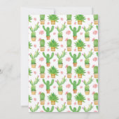 タコBour Fiesta Llama Mexican Baby Shower 招待状 (裏面)