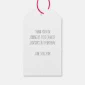 タコBoutバースデーパーティー ギフトタグ (裏面)