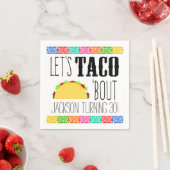 タコBoutバースデーパーティー スタンダードカクテルナプキン (インサイチュ)