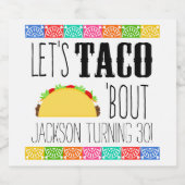 タコBoutバースデーパーティー ビールラベル (シングルラベル)