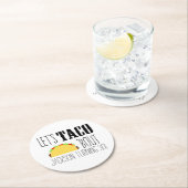 タコBoutバースデーパーティー ラウンドペーパーコースター (インサイチュ)