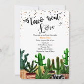 タコ'Bout Love Cactus Bridal Shower Invitation 招待状 (正面)