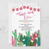タコ'Bout Love Cactus Bridal Shower Invitation 招待状 (正面)