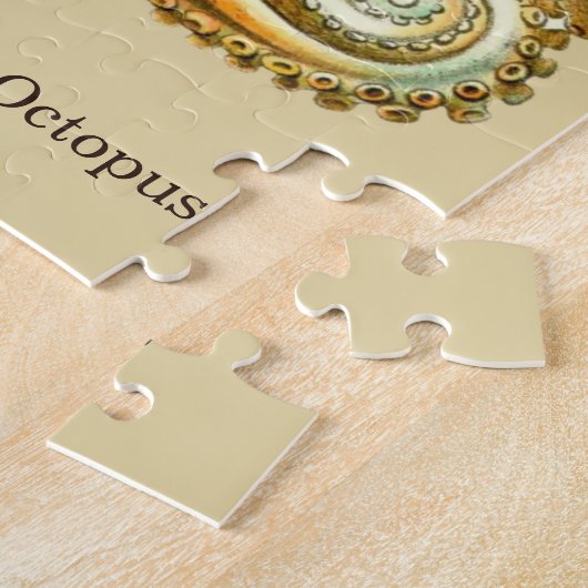 タコbyエルンストヘッケルヴィンテージ海ライフ ジグソーパズル (側面)