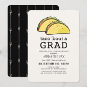 タコGRADブラックドライブバイ卒業パーティー 招待状 (正面/裏面)