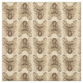 タコMarmoratus (ブラウン) ファブリック (見本)