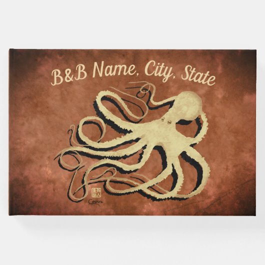 タコonヴィンテージブラウン – ゲストブック (正面)