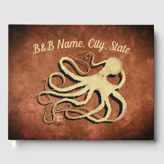 タコonヴィンテージブラウン – ゲストブック (正面)