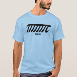 タコPiのタコの触手の数学の算術ユーモア Tシャツ