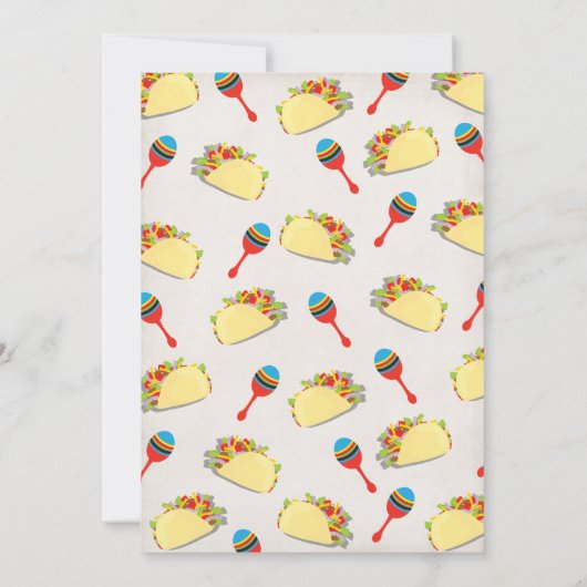 タコTwosday火曜日メキシカンフィエスタ2nd誕生日 招待状 (裏面)