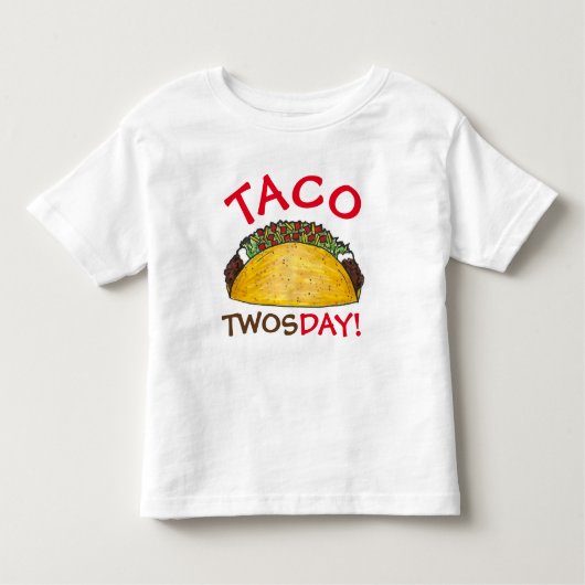 タコTWOSday火曜日2nd誕生日パーティーフェスタ トドラーTシャツ (正面)