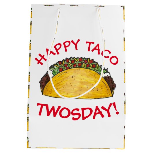 タコTWOSday火曜日2nd誕生日パーティーフェスタ ミディアムペーパーバッグ (裏面)