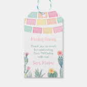 タコTWOsundayまたはTHREE-estaメキシカンフィエスタの好意 ギフトタグ (正面)