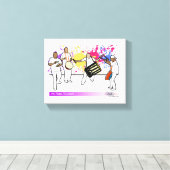 タサバンド、トリニダード・トバゴ キャンバスプリント (インサイチュ (ウッドフロア))