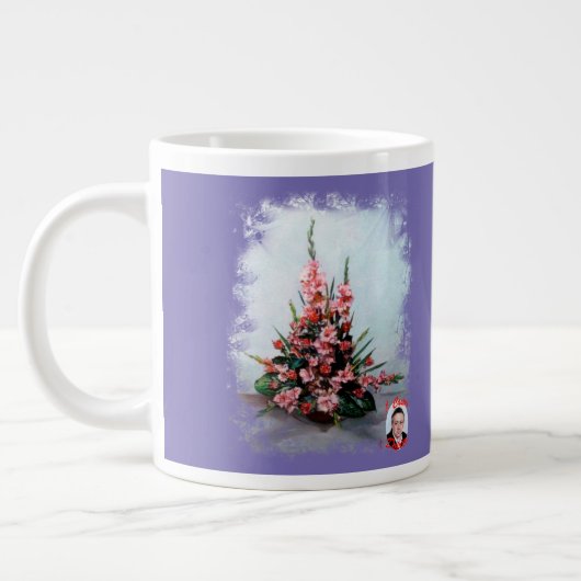 タザデカフェジガンテボデゴンデフロレス ジャンボコーヒーマグカップ (左)