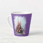 タザデカフェラテプルポアラガレガ カフェラテマグ (左アングル)