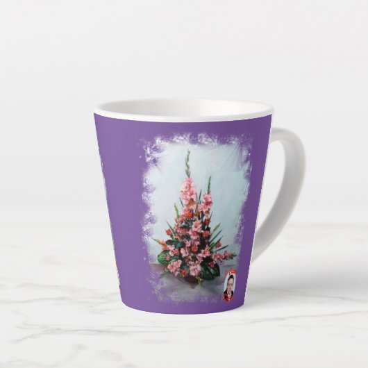 タザデカフェラテプルポアラガレガ カフェラテマグ (右アングル)