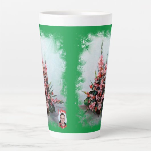 タザデカフェラテボデゴンデフロレス カフェラテマグ (正面)