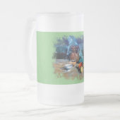 タザデクリスタルエスメリラドボデゴンアエスパルトラ フロストグラスビールジョッキ (正面左)