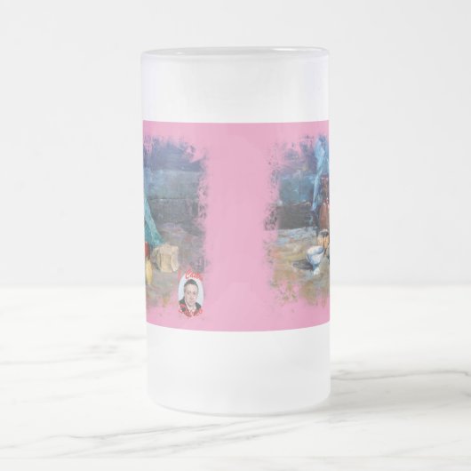 タザデクリスタルエスメリラドボデゴンアエスパルトラ フロストグラスビールジョッキ (中央)