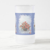 タザデクリスタルエスメリラドボデゴンデフロレス フロストグラスビールジョッキ (中央)