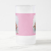 タザデクリスタルエスメリラドボデゴンデフロレス フロストグラスビールジョッキ (中央)