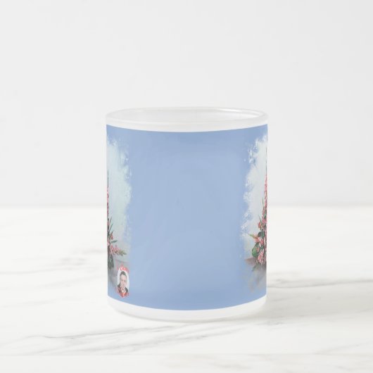 タザデクリスタルエスメリラドボデゴンデフロレス フロストグラスマグカップ (中央)