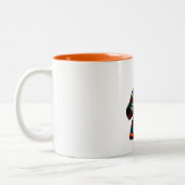 タザ・デ・カフェ・フイコール,馬のメキシコ美術を1枚でビード ツートーンマグカップ (左)