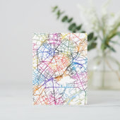 タシケントウズベキスタンの地図 ポストカード (スタンド正面)