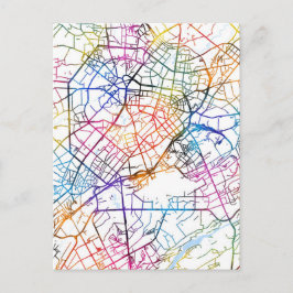 タシケントウズベキスタンの地図 ポストカード