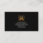 タシンプルイムレスレトロ金ゴールドセミトラック 名刺 (裏面)