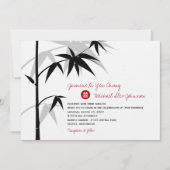 タシンプルンボモダン結婚ーツリー 招待状 (正面)