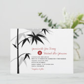 タシンプルンボモダン結婚ーツリー 招待状 (スタンド正面)