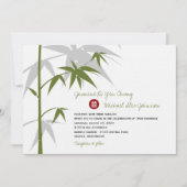 タシンプルンボモダン結婚ーツリー 招待状 (正面)