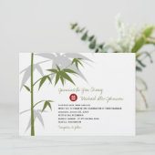 タシンプルンボモダン結婚ーツリー 招待状 (スタンド正面)