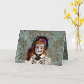 タジェタエレガンテディアデムエルトスグリーティング（エスパニョル） カード (黄色い花)