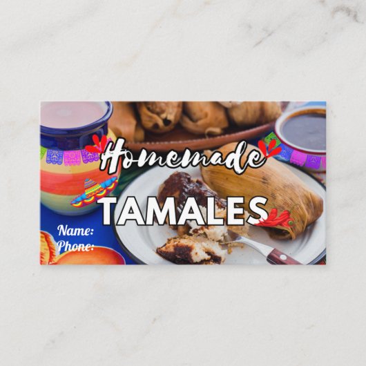 タジェタスデネゴシオタマレス 名刺 (正面)