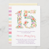 タジェタスデフィエスタデクリンスアニョス、フローレスパスレス 招待状 (正面/裏面)