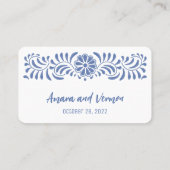 タジェタデメサエスティロタラベロメキシカーノ プレイスカード (裏面)