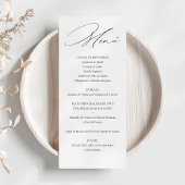 タジェタデメヌデボダエレガンテカリグラフィ メニュー