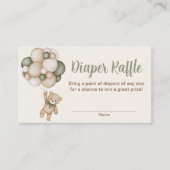 タジェタデレセプシオンテディベアボーイラッフルオムツ エンクロージャーカード (正面)