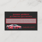 タジェタネゴシオスメカニコビジネスカード 名刺 (正面)