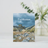 タジキスタンのファン山脈の木 ポストカード (スタンド正面)