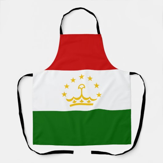 タジキスタンの国旗 エプロン (正面)