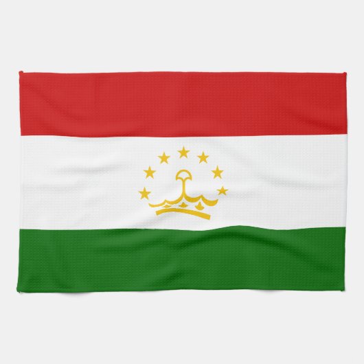 タジキスタンの国旗 キッチンタオル (横)