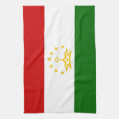 タジキスタンの国旗 キッチンタオル (縦)