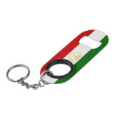 タジキスタンの国旗 キーホルダー栓抜き (正面アングル)