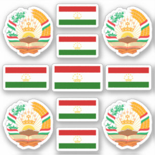 タジキスタンの国旗 シール