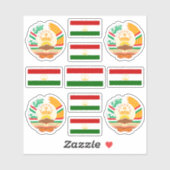 タジキスタンの国旗 シール (シート)